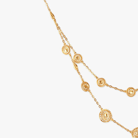 Layered Orbit Gold Chain