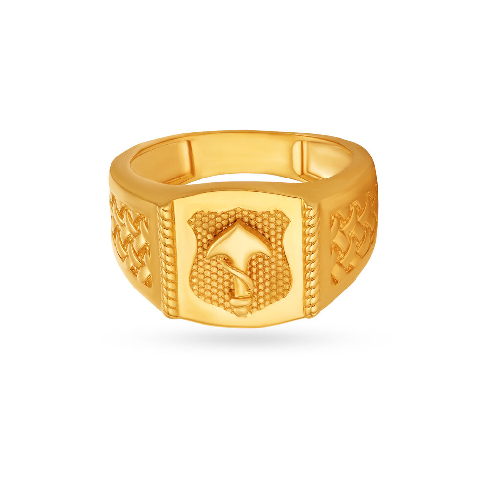 Bold Geometric Ring for Men