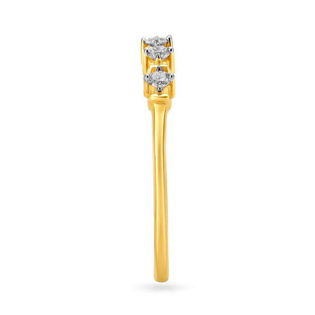 Subtle Five Stone Diamond Finger Ring,,hi-res image number null