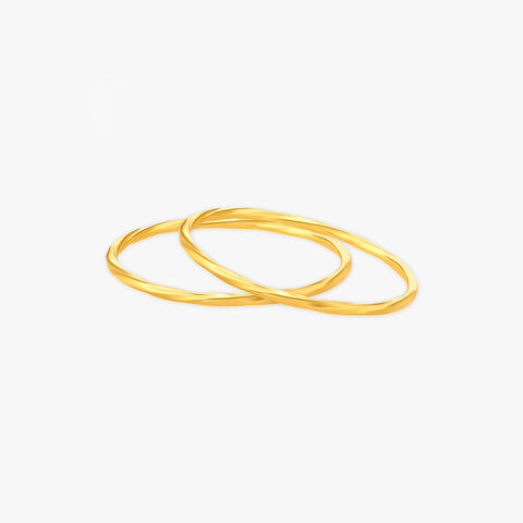Delicate Twisted Bangles Set for Kids