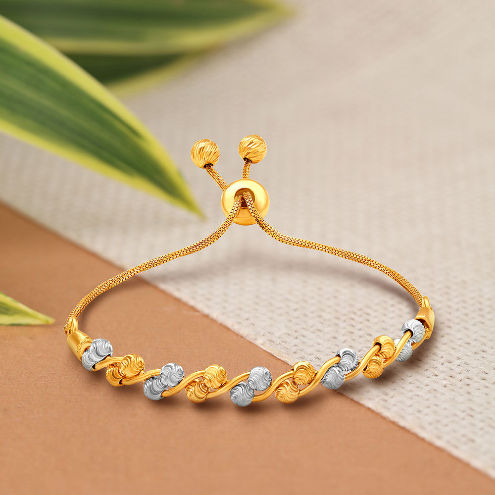 1 Gram Gold Forming 3 Line Heart Shape Antique Design Bracelet for Men –  Soni Fashion®
