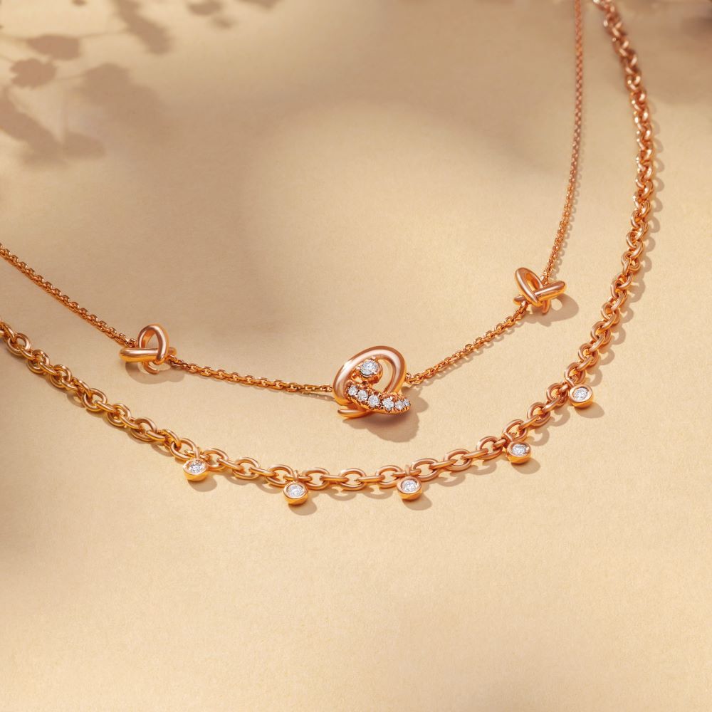 Necklace Buy Gold and Diamond Necklace Online Tanishq