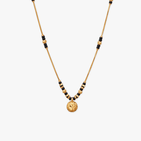 Sun Disc Gold Mangalsutra