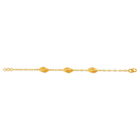 Stunning Floral Gold Bracelet