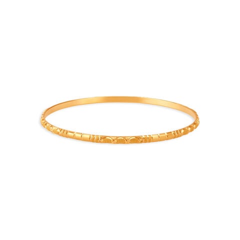 Intricate Allure Gold Bangles