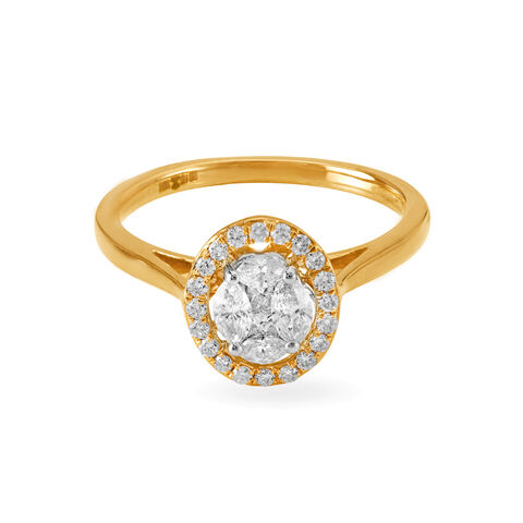 Enduring Halo Diamond Finger Ring