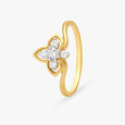 Elegant Floral Diamond Ring,,hi-res image number null