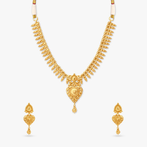 Heirloom Heartbeat Gold Necklace Set