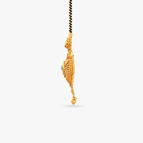 Majestic Peacock Gold Pendant