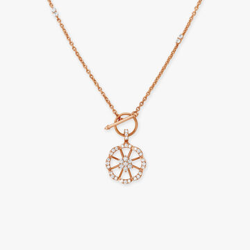 Radiant Flower Diamond Necklace