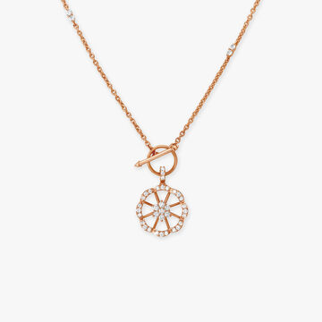 Radiant Flower Diamond Necklace