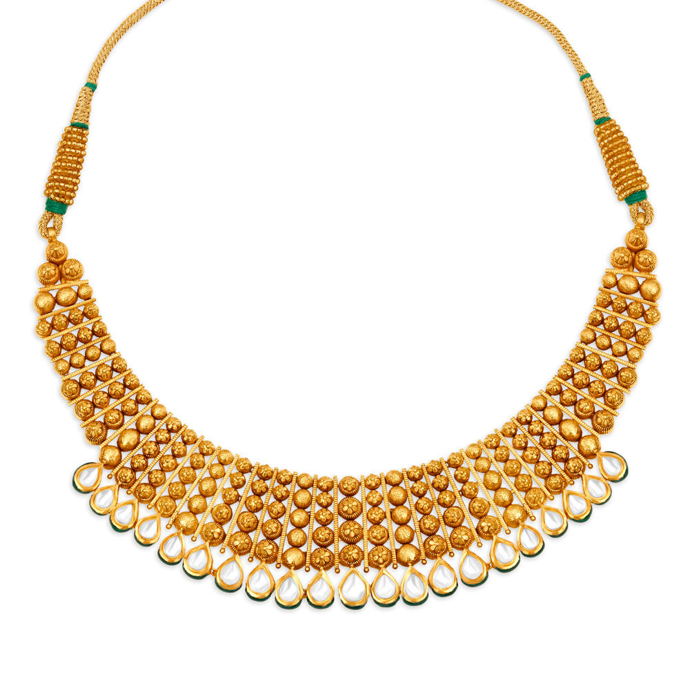 Tanishq antique gold discount necklace