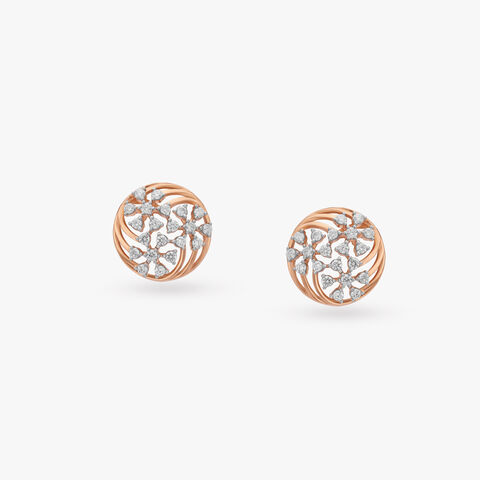 Floral Affair Diamond Stud Earrings