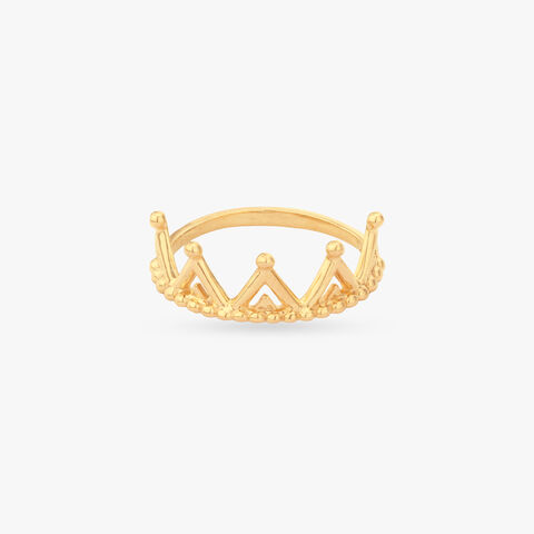 Majestic Crown Gold Ring