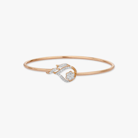 Radiant Petal Diamond Bangle