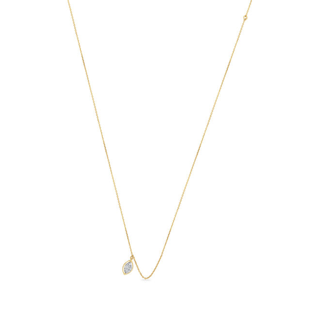 14KT Yellow Gold My Embrace Diamond Pendant With Chain,,hi-res image number null