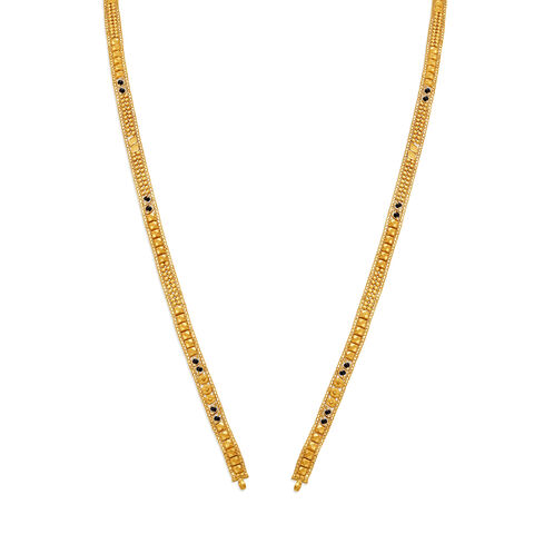 Intricately designed Gold and Black Beads Mangalsutra
