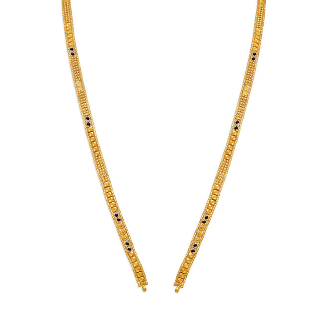 Intricately designed Gold and Black Beads Mangalsutra,,hi-res image number null