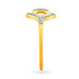 Stunning Gold and Diamond FInger Ring,,hi-res image number null