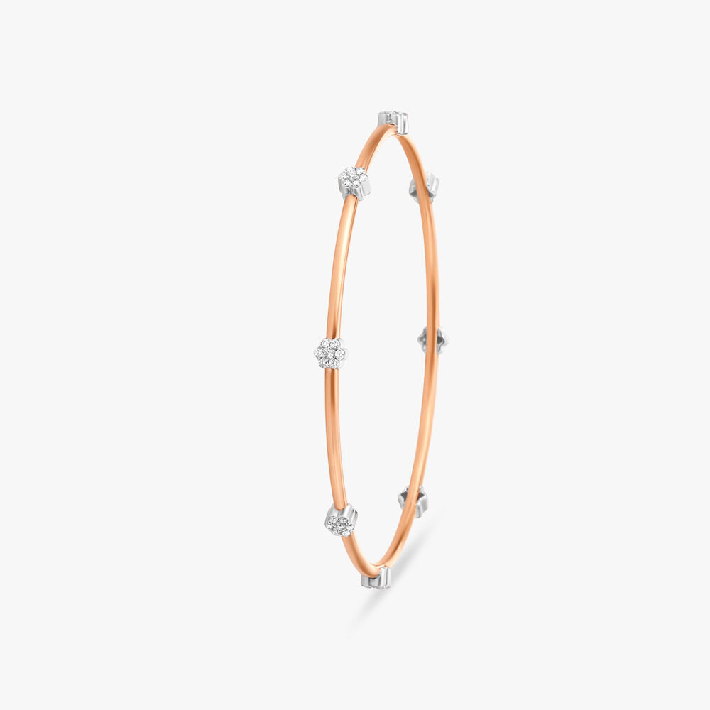 Sublime Floral Diamond Bangle