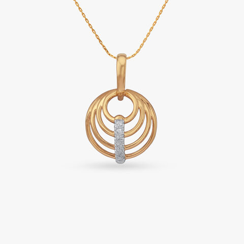 Rhythm Curve Diamond Pendant