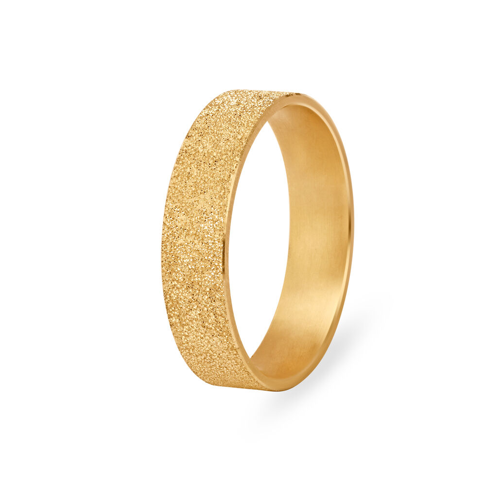 14KT Gold Ring For Women In Free Flow Design With Diamonds