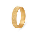 Alluring Multifinish Gold Finger Ring for Men,,hi-res image number null