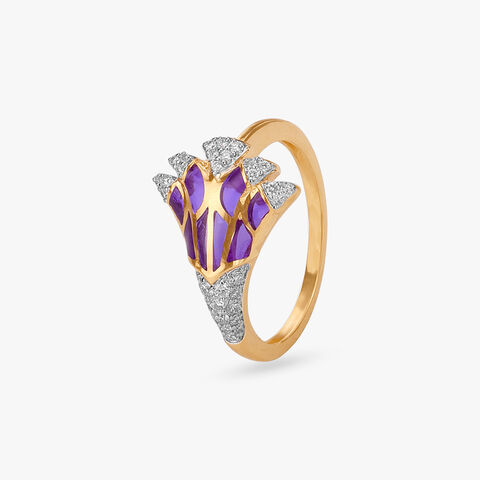 Celestial Wing Diamond Ring