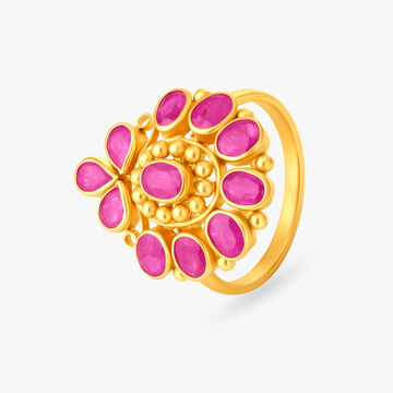 Radiant Crimson Ruby Ring