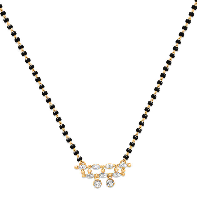 14 Karat Breathtaking Diamond Mangalsutra,,hi-res image number null