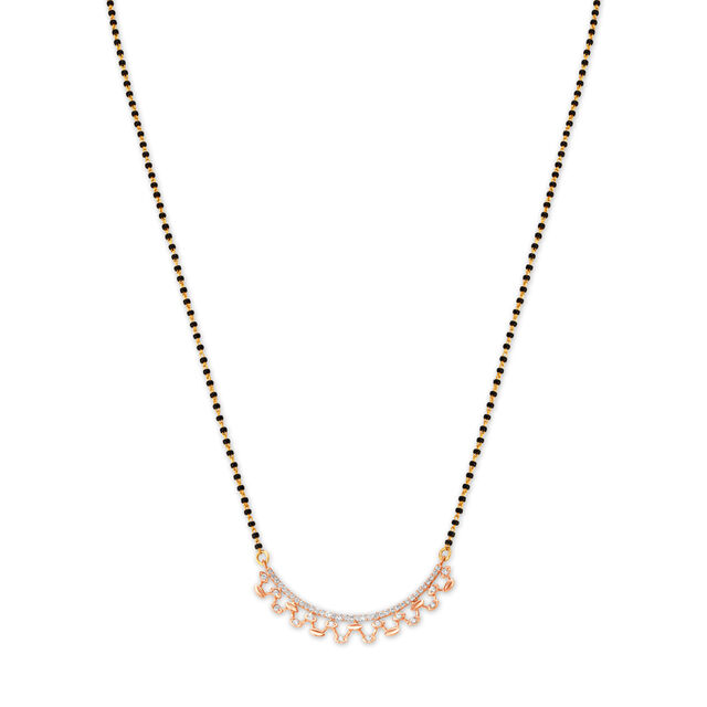 Intricate Vibrant Diamond Mangalsutra,,hi-res image number null