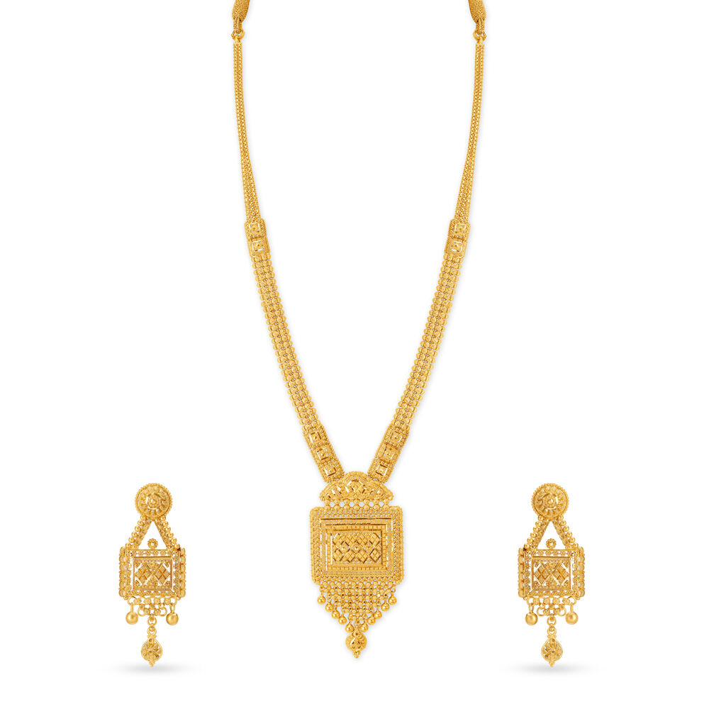 Mystical Gold Sita Haar Necklace Set for the Indian Bride