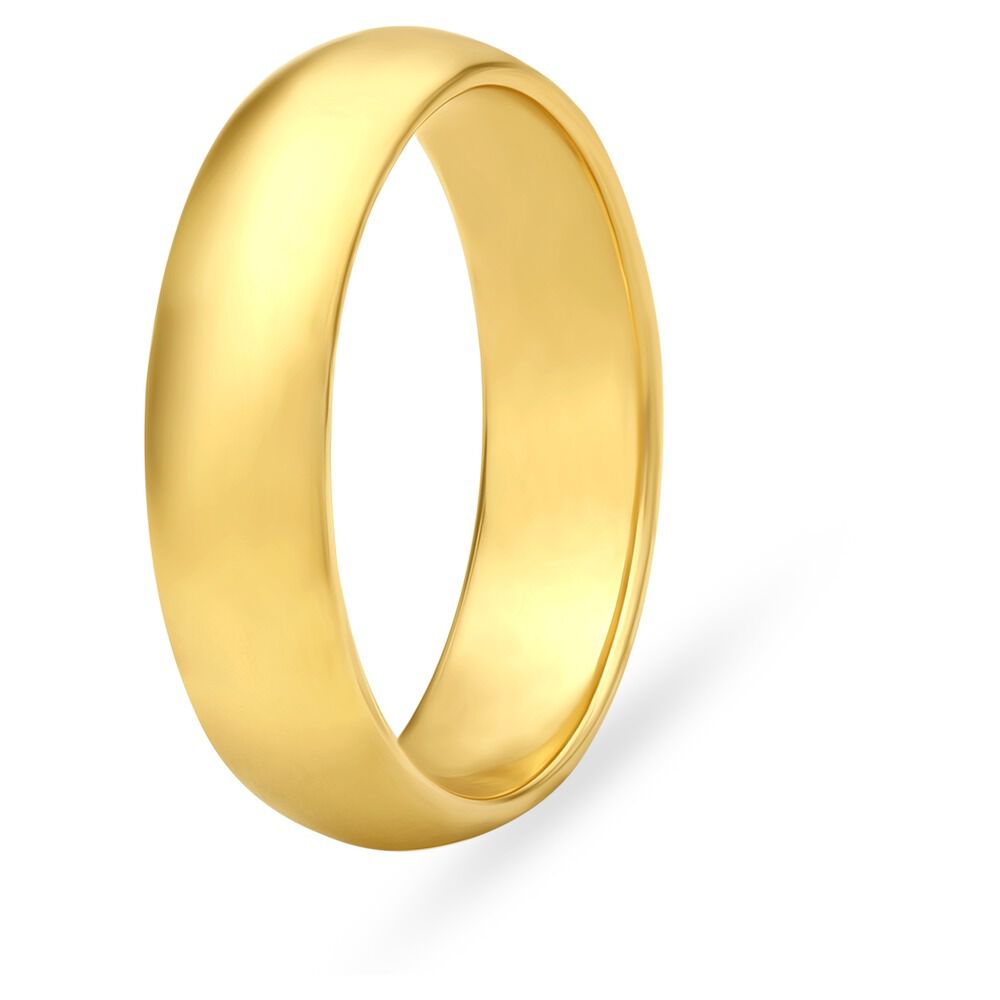 Minimalist 22 Karat Yellow Gold Wedding Band
