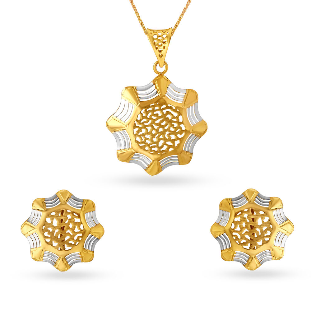 Tanishq online outlet pendant set
