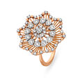 Magnificent Cocktail Look Rose Gold and Diamond Ring,,hi-res image number null