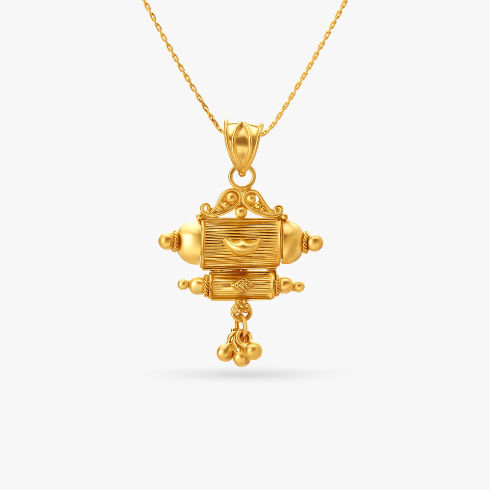 Jitiya gold locket on sale