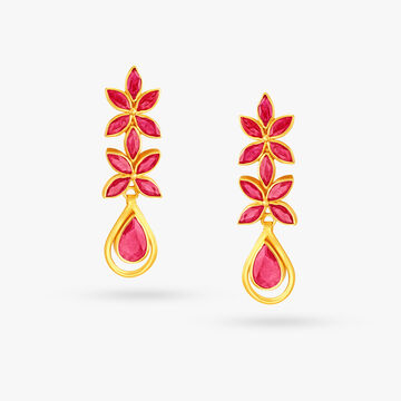 Distinctive Gold Drop Earrings