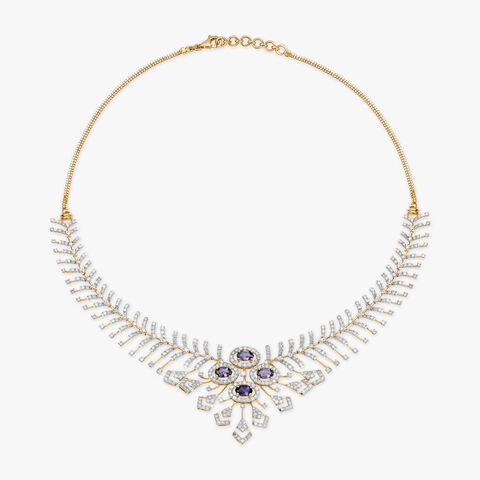 Ornate Opulence Natural diamond Necklace Set