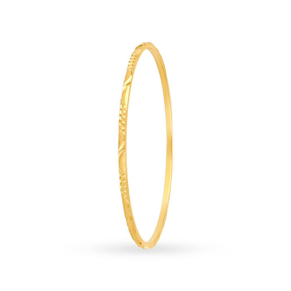 Thin gold bangles tanishq store