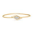 14 Kt Yellow Gold Gilded Geometric Glory Diamond Bangle,,hi-res image number null