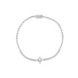 14 KT Yellow Gold Shimmering Floral Diamond Bracelet,,hi-res image number null