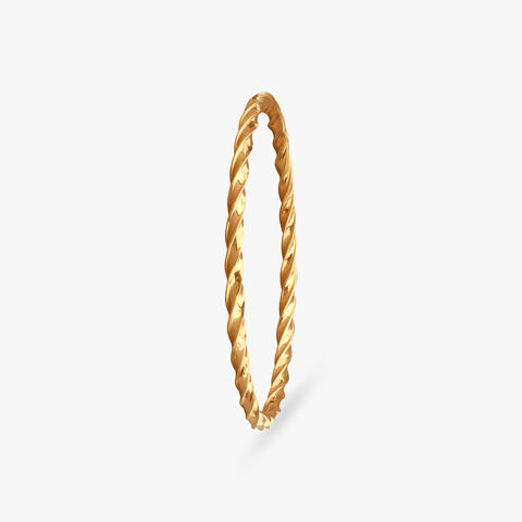 Braided Shine Gold Bangle