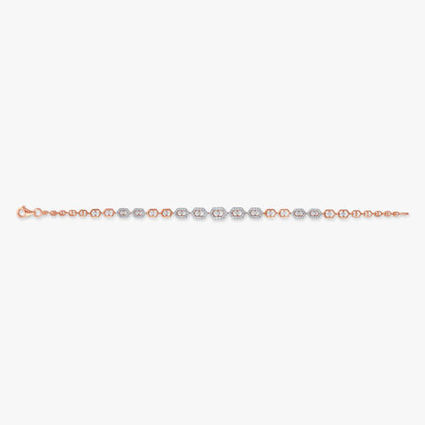 Radiant Hexa Diamond Bracelet