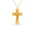 Intricate Cross Gold Pendant,,hi-res image number null