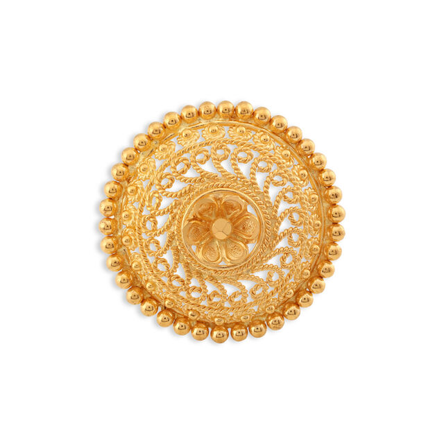 Spellbinding Floral Gold Ring,,hi-res image number null