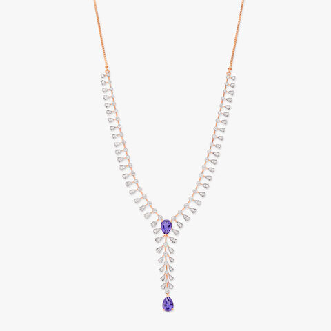 Exquisite Raindrop Diamond Necklace Set