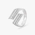 Infinity Sparkle Diamond Open Finger Ring for Men,,hi-res image number null