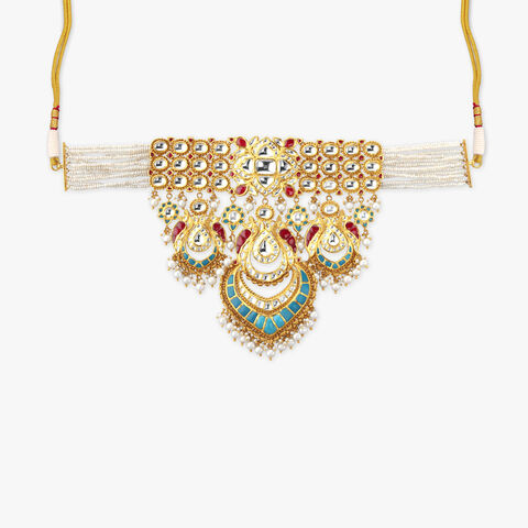 Azure Muse Gold Necklace set