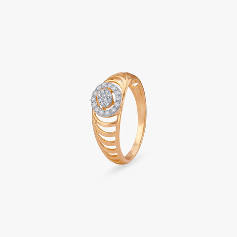 Split Shank Diamond Ring