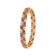 Flawless Emerald and Ruby Gold Bangle,,hi-res image number null